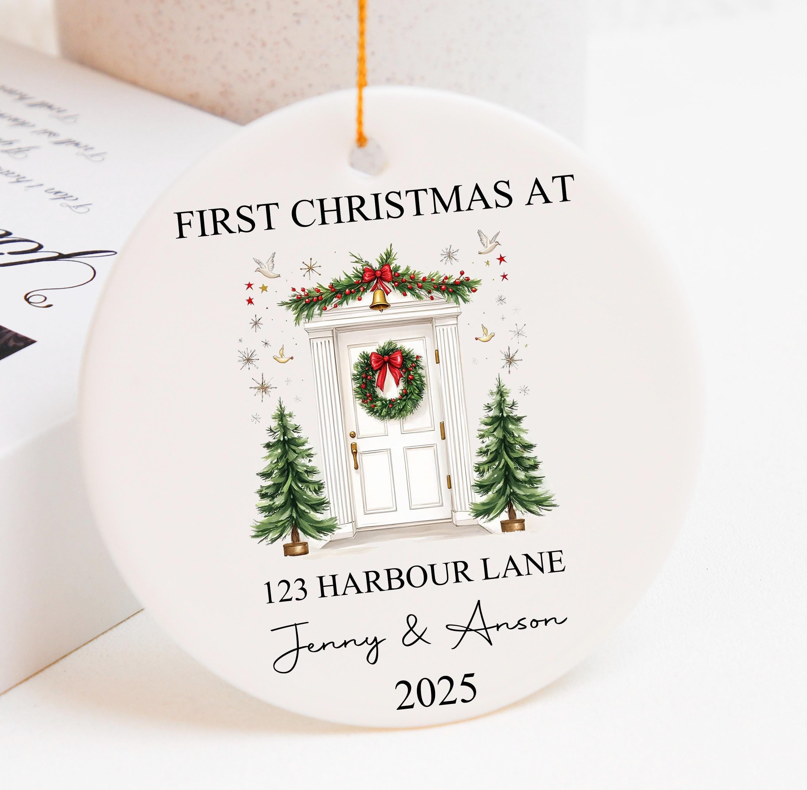 Personalised New Home Bauble,New Home Christmas Ornament 2025,First Christmas in Our New Home Ornament, Happy New Home Gift,New Home Decor