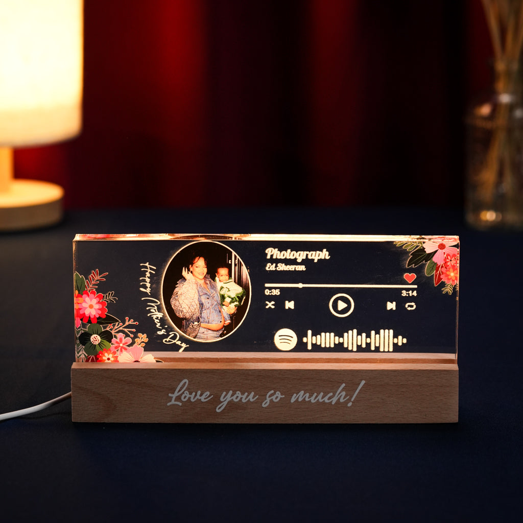 Personalized MOM Memorial LED Light with Message