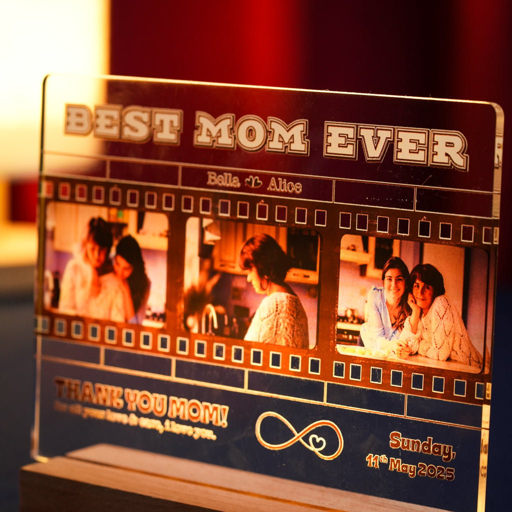 Personalized Filmstrip LED Light Gift for Mother's Day