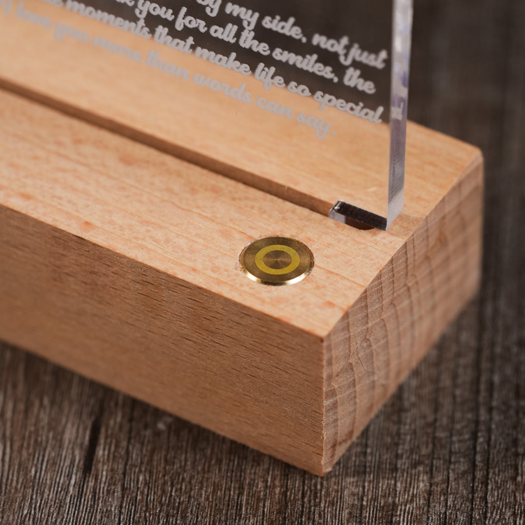 Personalized Anniversary LED Frame with Couple Photos, Names, Date and Love Letter