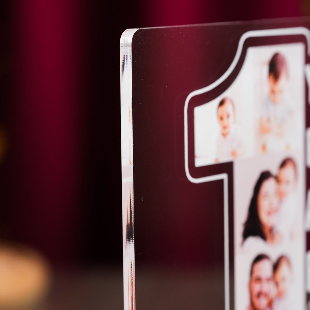 Custom Kids Birthday LED Photo Plaque – Personalized Age & Name