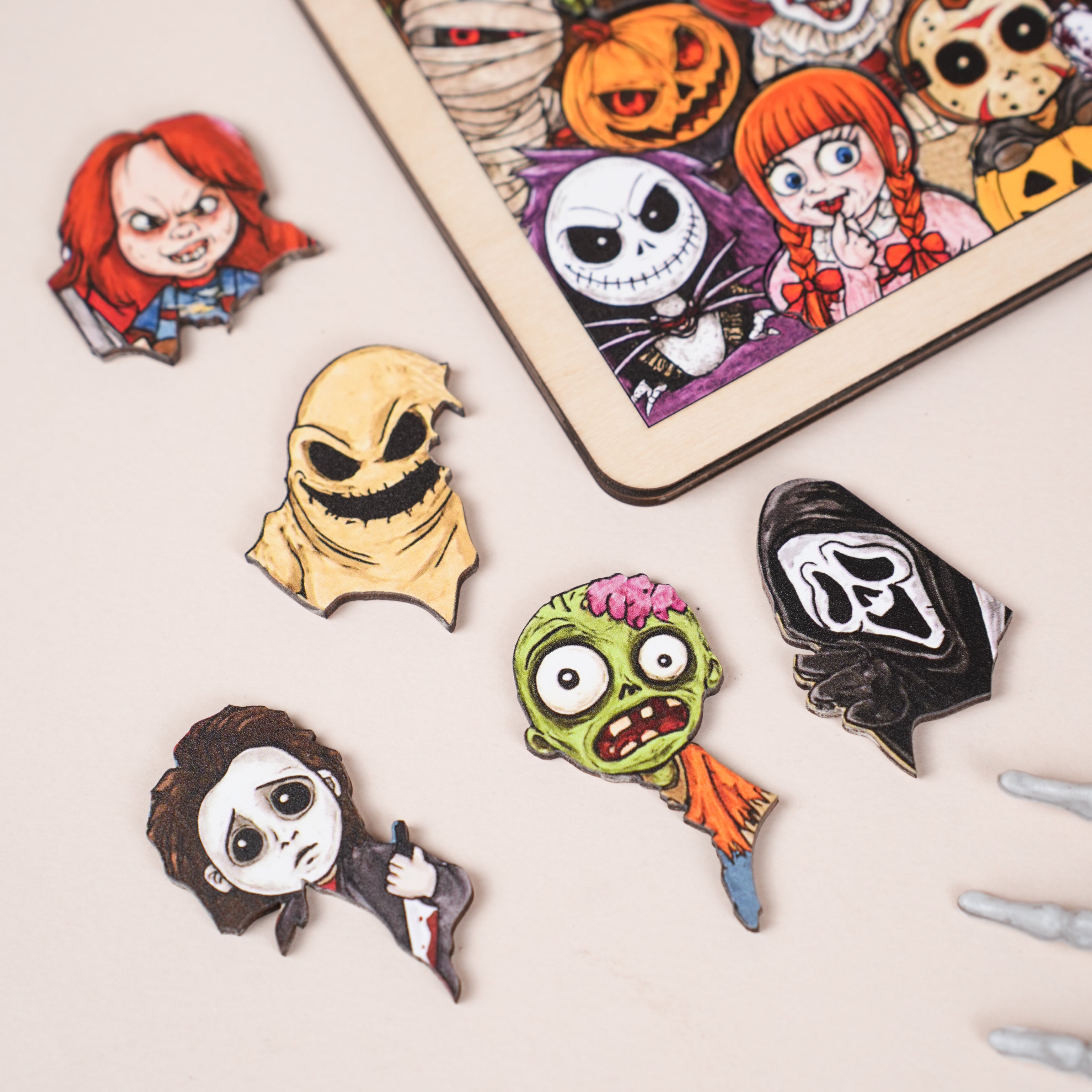 Halloween Horror Charactor Puzzle, Customize Gift for Halloween