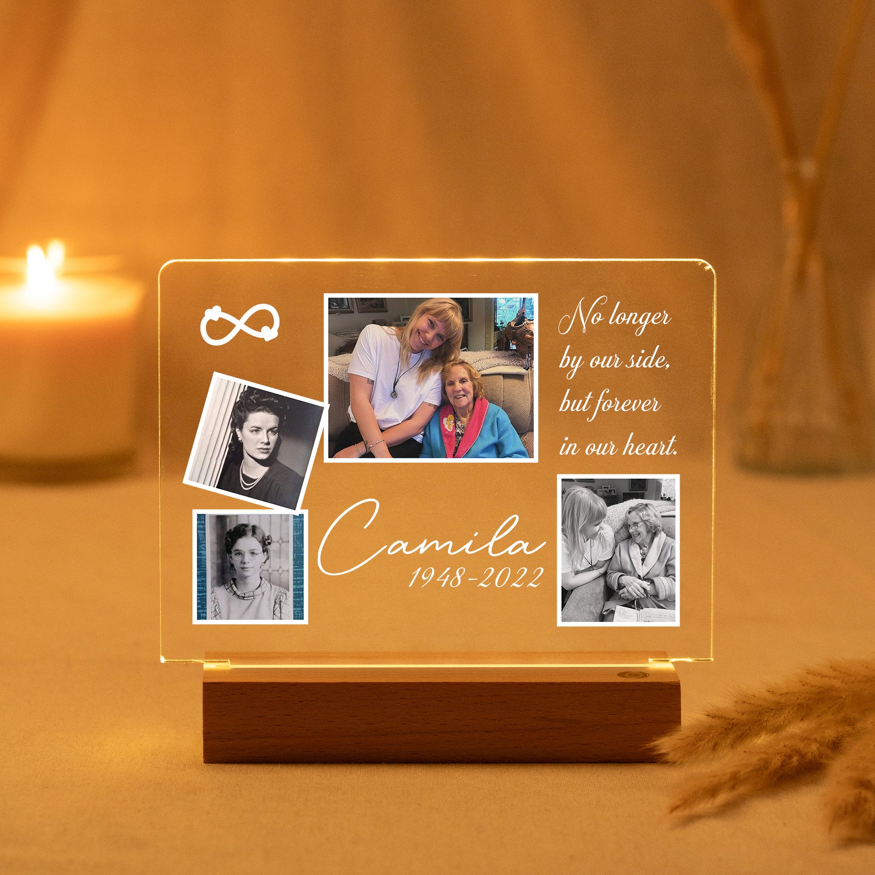 Personalized Mother's Day Memorial Light – In Loving Memory of Mom
