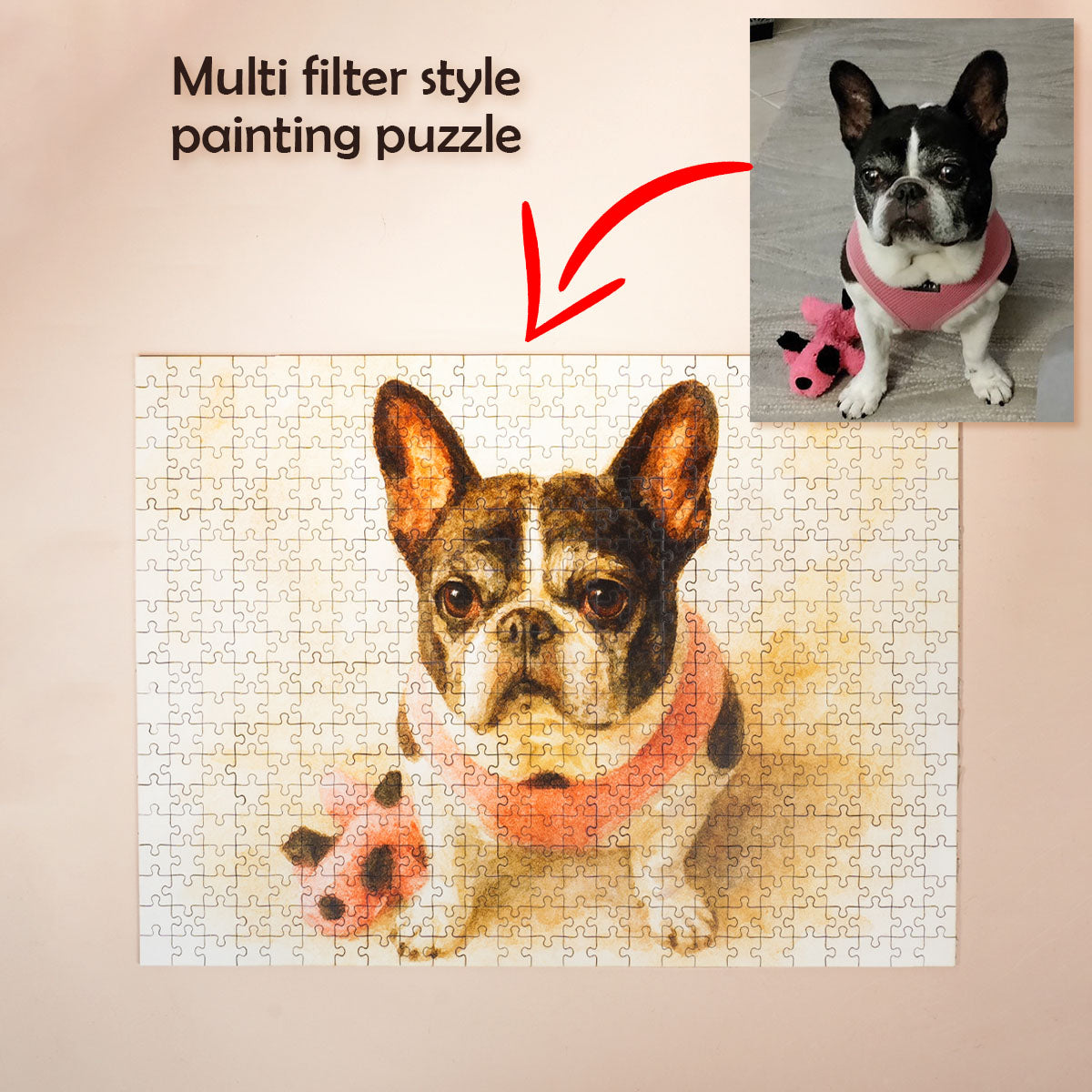 Personalized Painting Puzzle, Perfect Gift for your Family, Gift For Friends, Gift for Pets