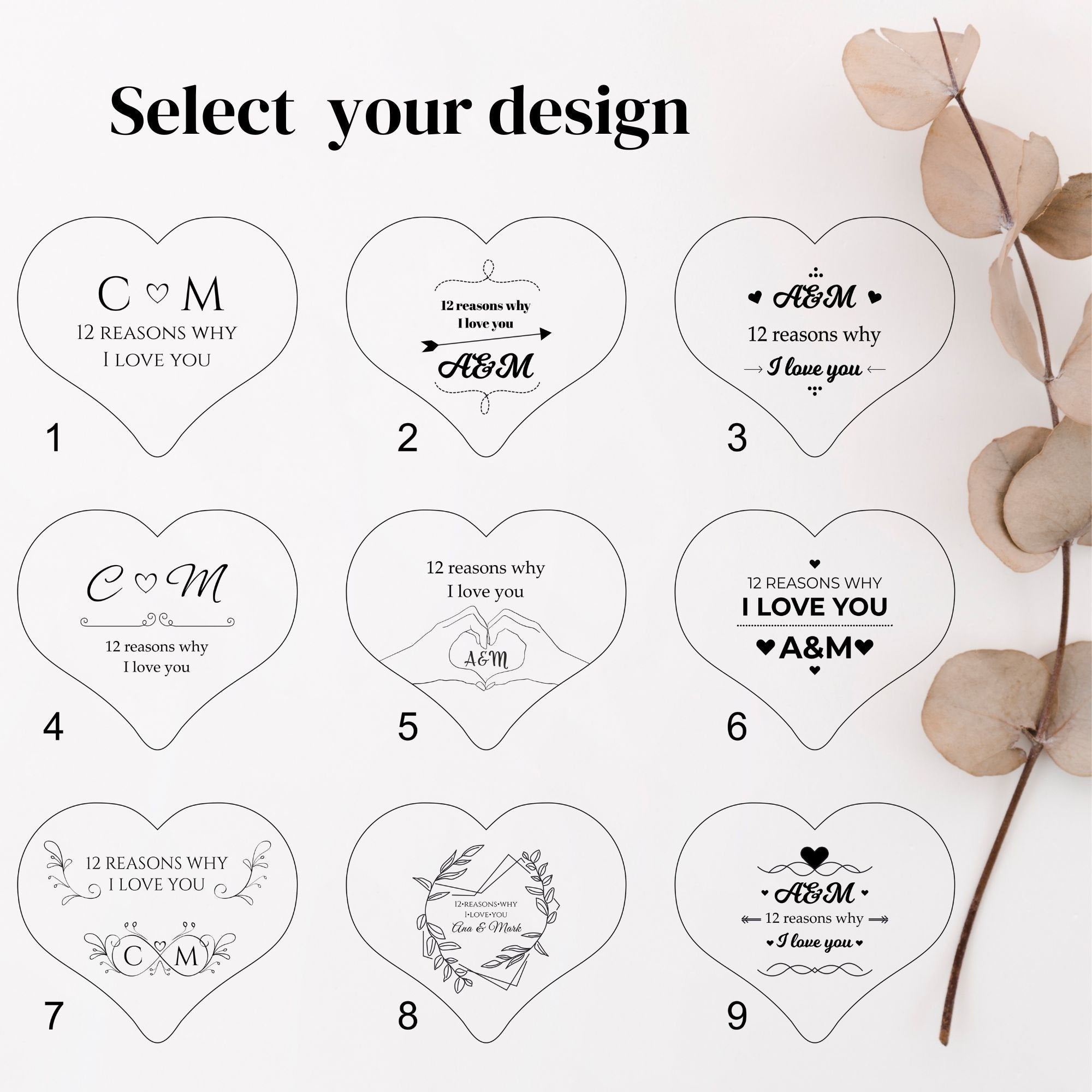 12 Reasons Why I Love You Unique Wooden Puzzle Valentine Gifts for Him Fathers Day Gift For Her Gift For Dad Wedding Gift