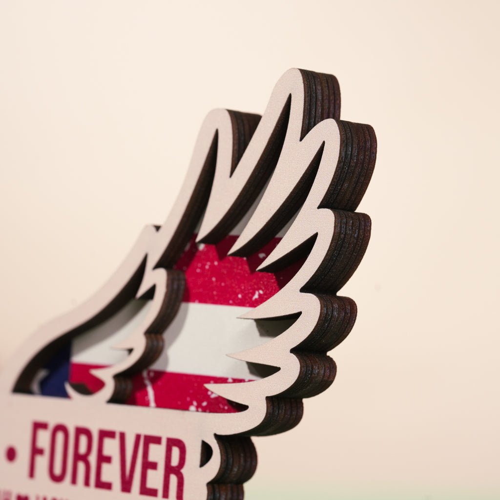 Wooden Frame Bald Eagle – Celebrate 4th of July with Your Family