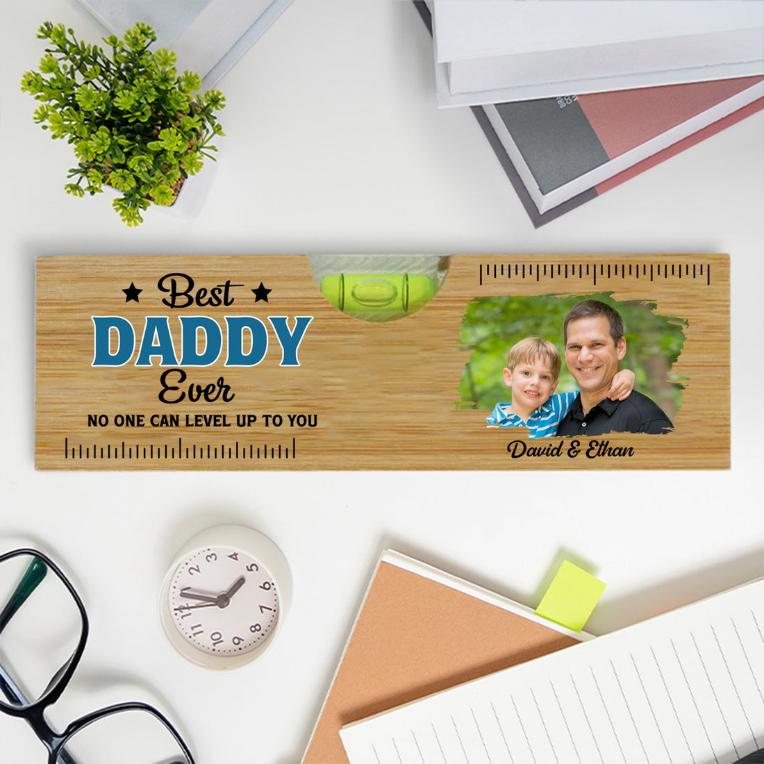 No One Measures Up To You Photo - Personalized Wooden Spirit Level Bottle Opener