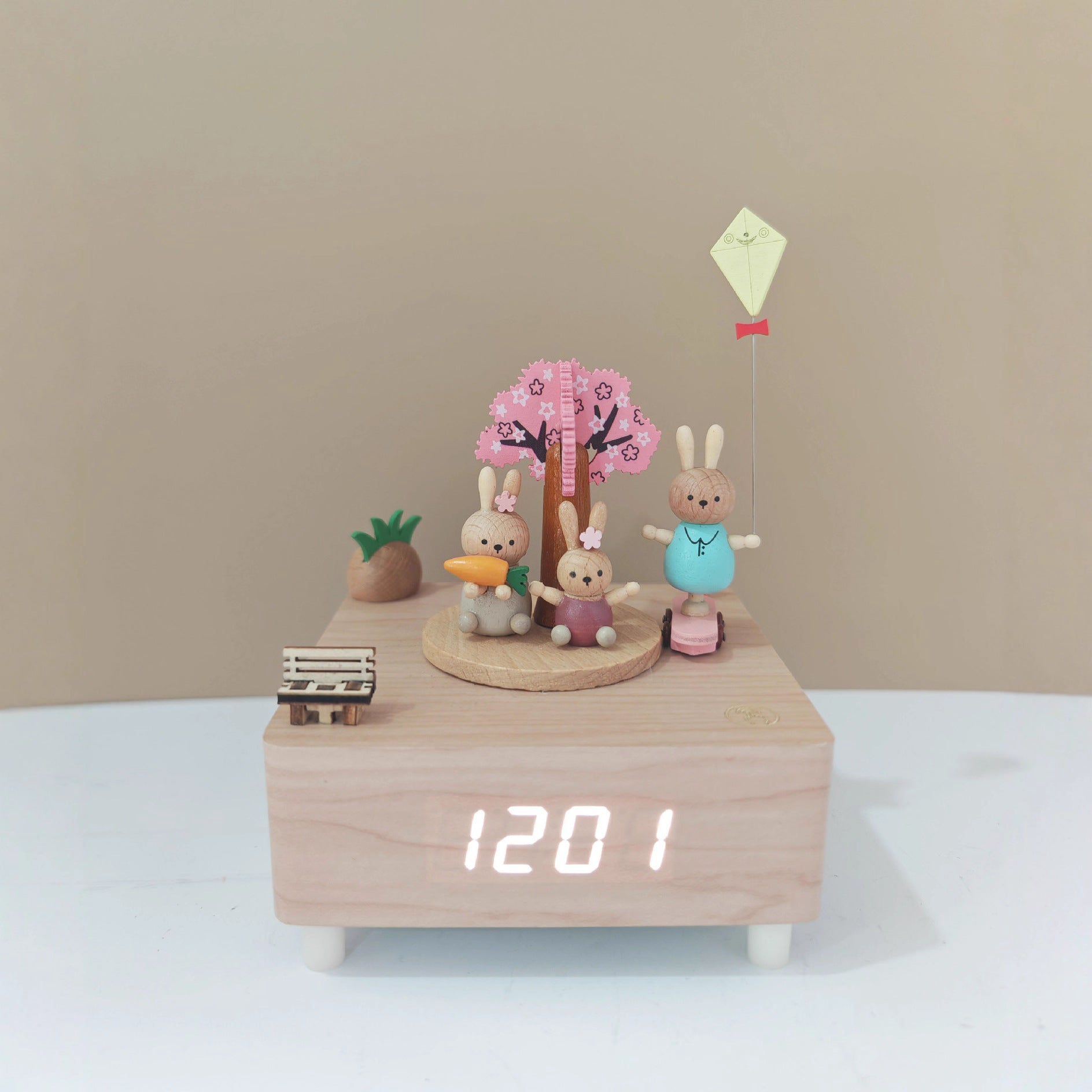 Alarm Clock Music Box, Christmas Train Castle Carousel Music Box, Baby Gifts